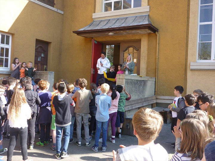 Herderschule Esslingen: Überreichung der Ehrenurkunden nach den Bundesjugendspielen 2018